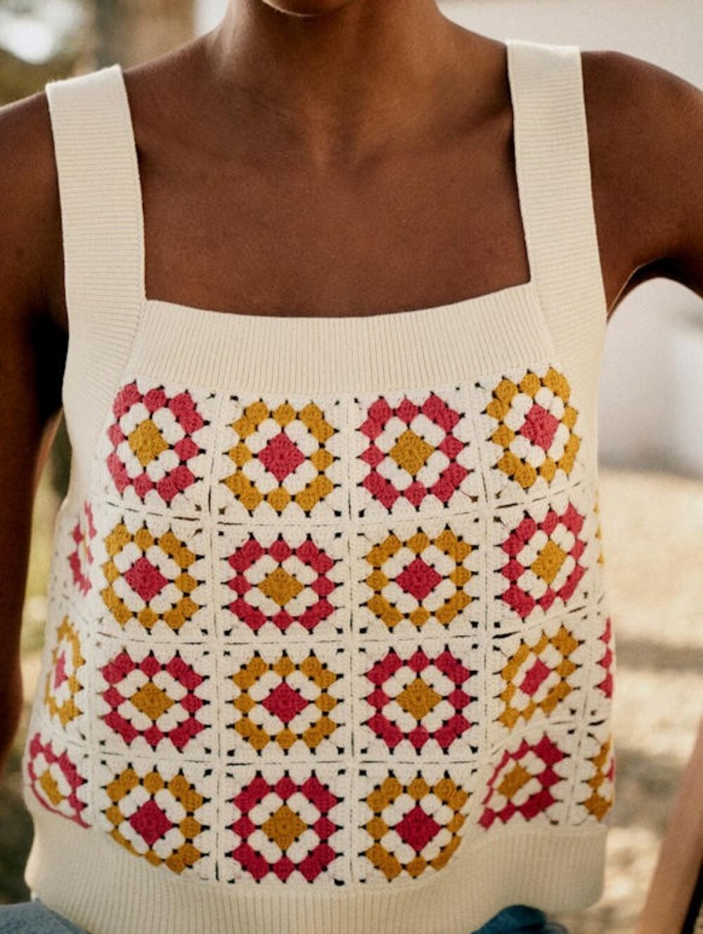 NWT Sezane Ayumi Jumper Ecru/ Ochre/ Vintage Pink - Size S - Picture 2 of 6